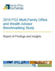 2016 FOX Multi-Family Office and Wealth Advisor Benchmarking Study Report